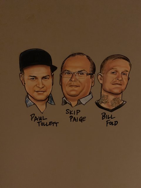 Three Men in an Artistic Portrait Poster