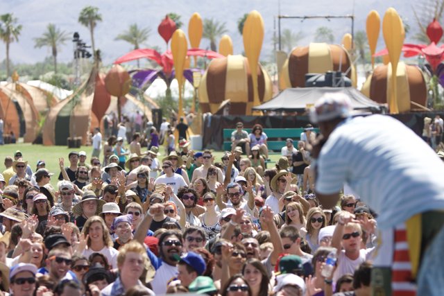 Coachella Crowd in Palm Springs