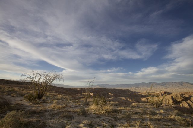 Majestic view of the Anza Borrego desert
