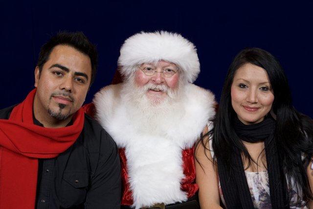 Christmas Party Pose with Santa