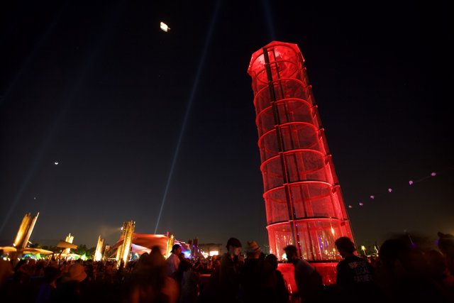 Red Tower Illumination