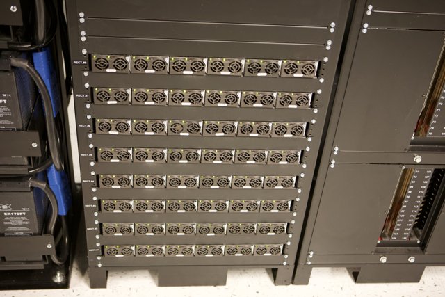 Massive Server Rack at One Wilshire Data Center
