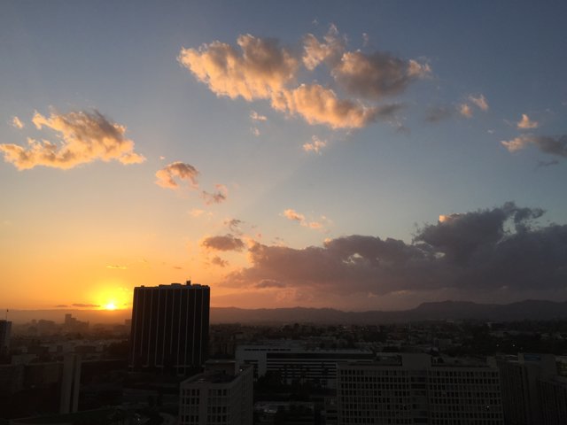 Golden Sunset over Los Angeles