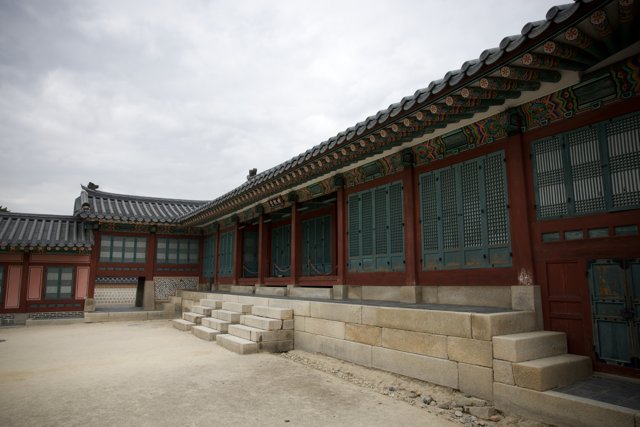 Majestic Architecture Under the Korean Sky