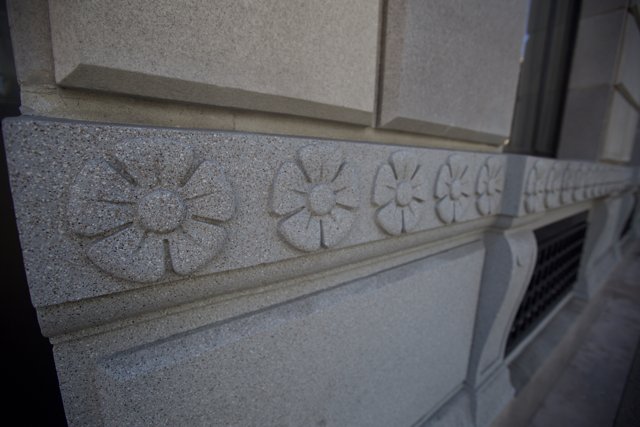 Flower Design on Historic Building