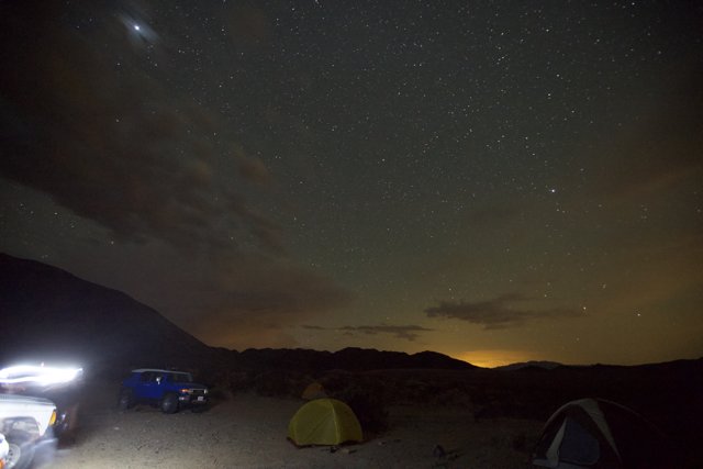 Night Camping under the Stars