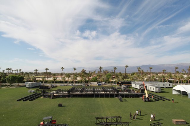 Coachella Stage on a Sea of Green Grass