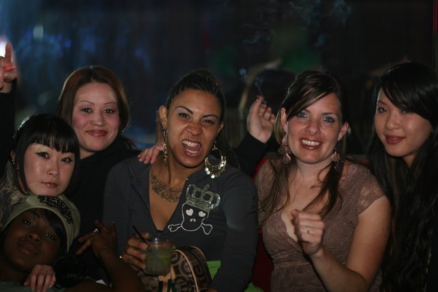 Friends Celebrating at Mashup Samurai Sundaze 2006