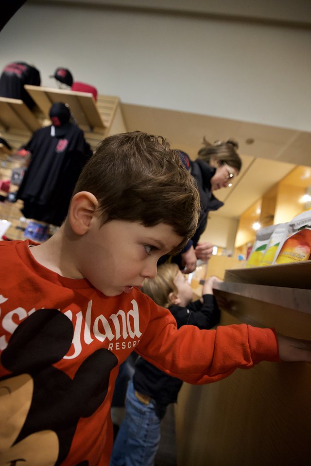 Young Boy Crafting at Baby Rave Event