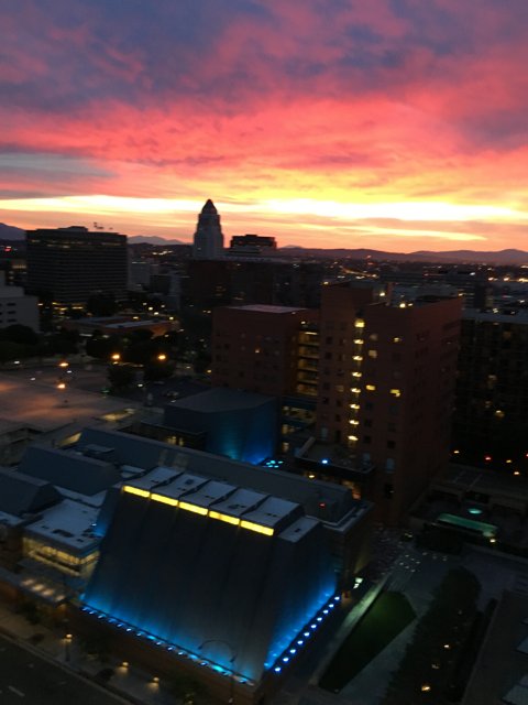 City Sunset over Salt Lake City