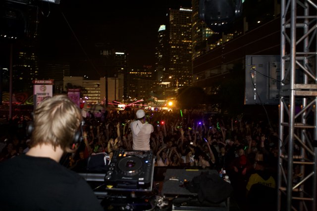 Nighttime DJ in the Urban Jungle