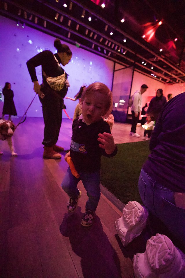 Toddler Dancing at Baby Rave Event