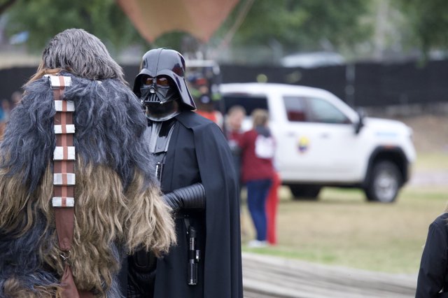 Darth Vader and Chewbacca at Balloon Festival