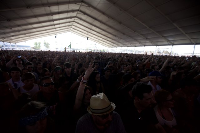 Jam-packed Tent at Coachella Music Festival