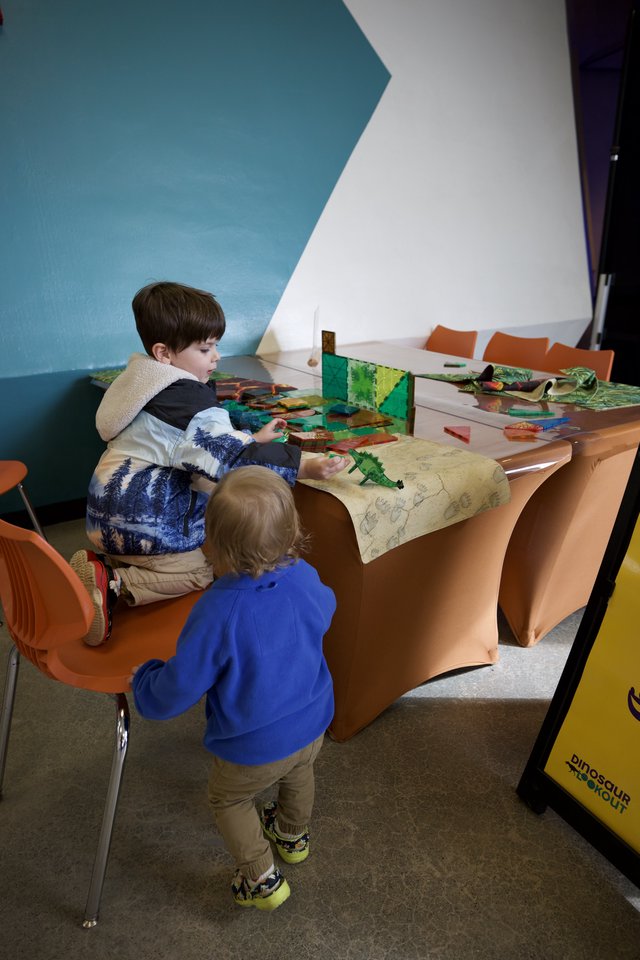 Children Engaged in Creative Play at Learning Center