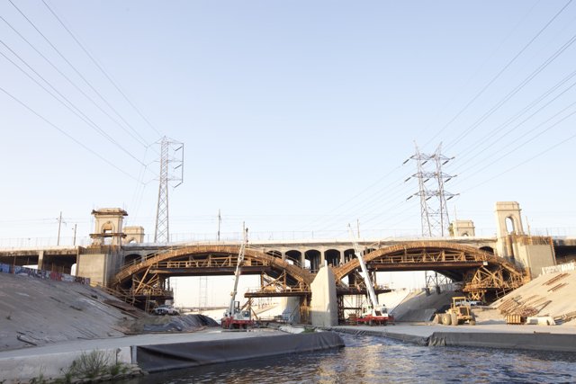 Bridges and Buildings Along the LA River
