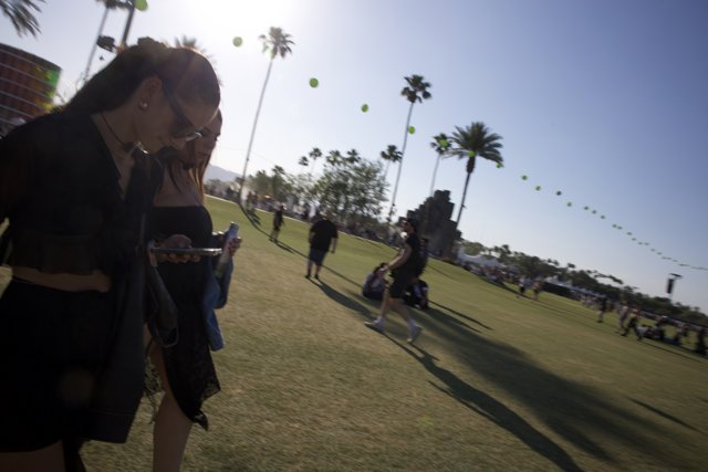Palm Silhouettes and Playful Spirits at Coachella 2024