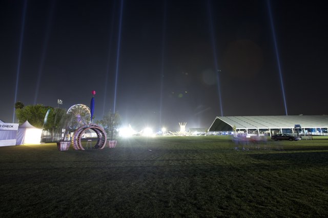 Illuminated Tent at Coachella