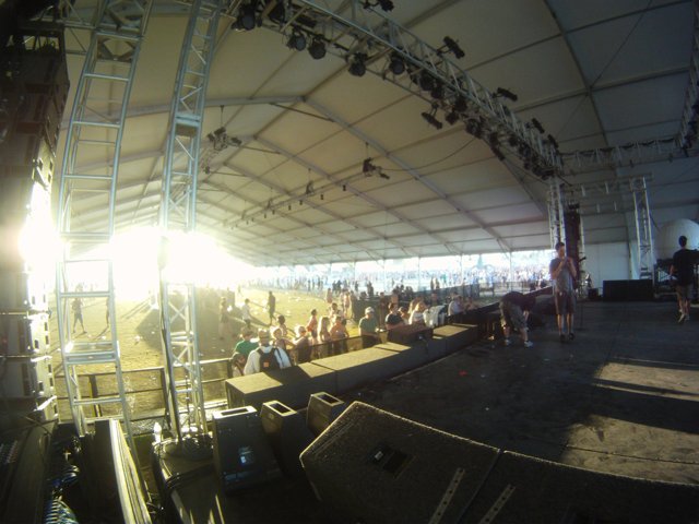 Stage in the Terminal Tent