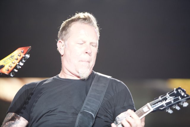 James Hetfield of Metallica Rocks the Big Four Festival
