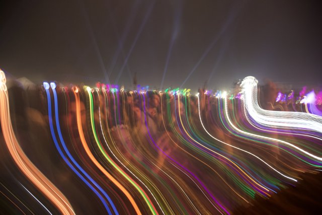 Blurry Fractal Lights of Coachella Nights