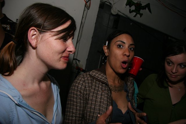 Three Women at New Year's Eve Party 2005