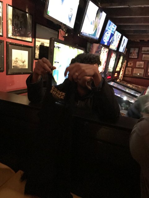 Selfie at the Six-Monitor Bar