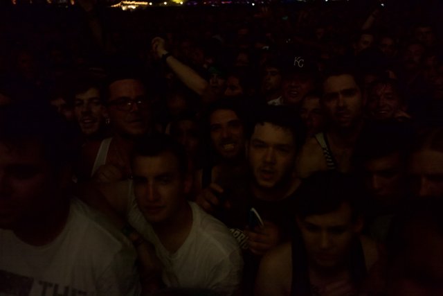 Center Stage Caption: Nick Robinson steals the show as a sea of concertgoers surround him at Coachella 2012 Weekend 2.