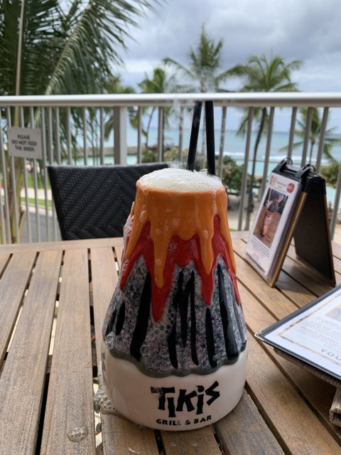 Volcano Drink by the Ocean
