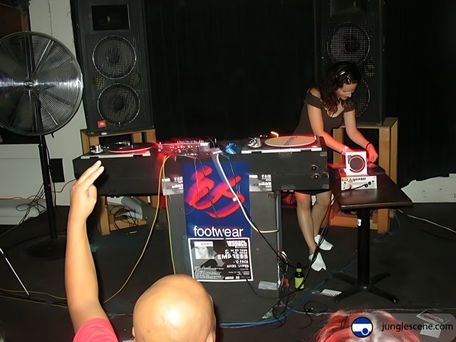 DJ Woman Plays to the Beat