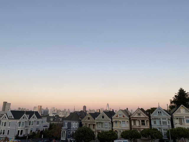 Sunset on the Painted Ladies