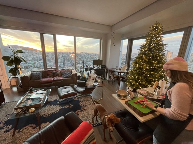 Festive Living Room in San Francisco