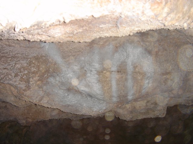The White Line on the Cave Rock