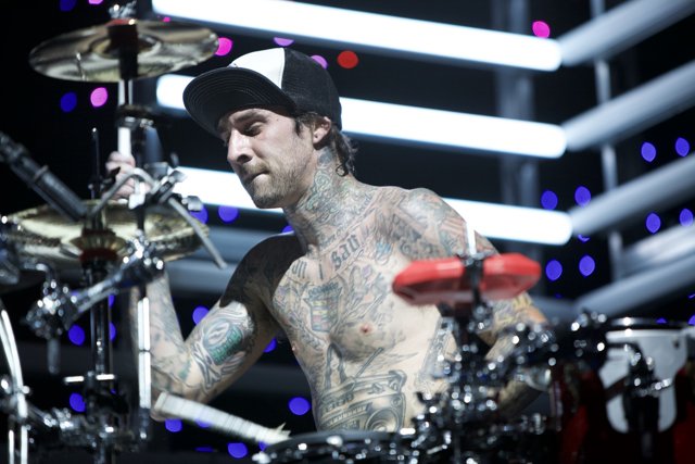 Tattooed Drummer Takes Coachella Stage