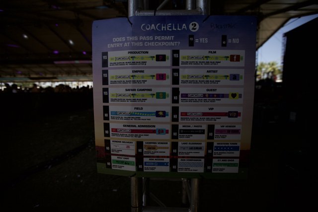 Event Poster Displayed at Coachella