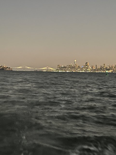 Cityscape from the Navy Cruiser on San Francisco Bay