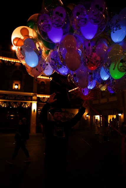 Balloon-filled Night at Disneyland