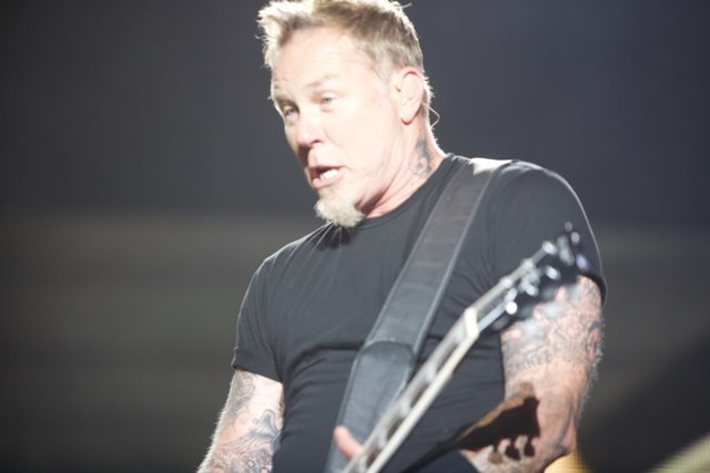 James Hetfield of Metallica Rocks Out at the Big Four Festival