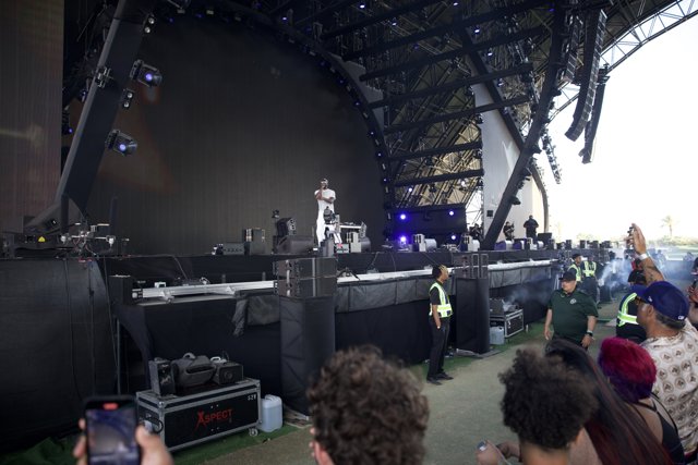 Energized Anticipation: Moment Before the Show at Coachella 2024