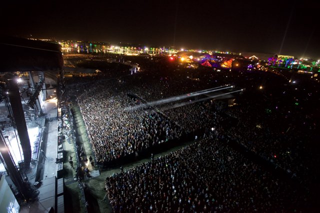 Metropolis Concert Crowd at Night