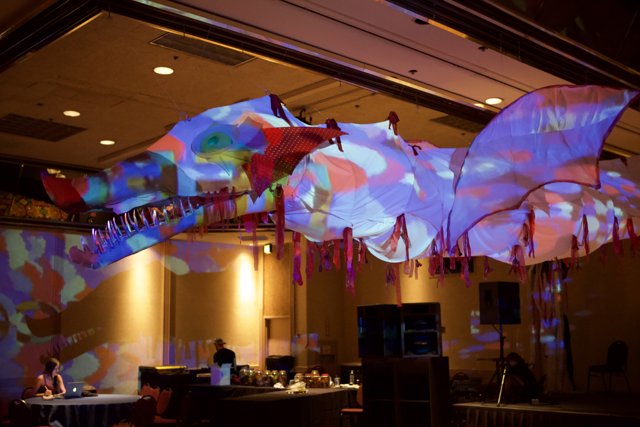 Dragon Art Installation at Defcon 18 Restaurant