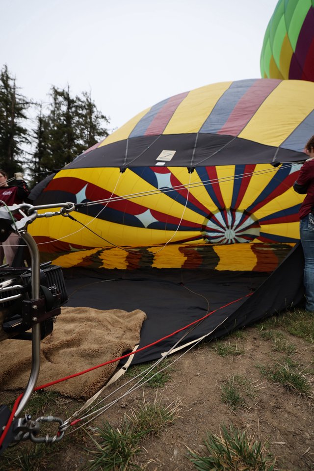 Hot Air Balloon Inflation at Sonoma County Classic