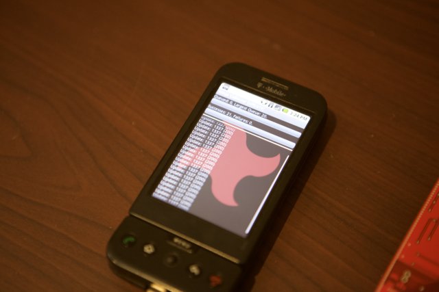 Digital Message on a Mobile Phone