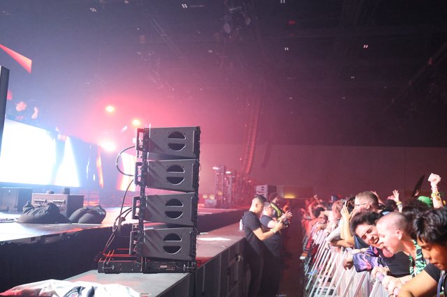 Wobbleland 2026 Crowd Surges Against Stage Barrier