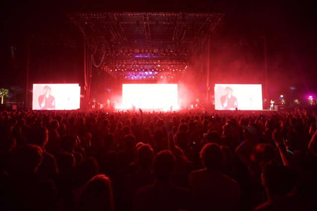 Concertgoers mesmerized by giant screens