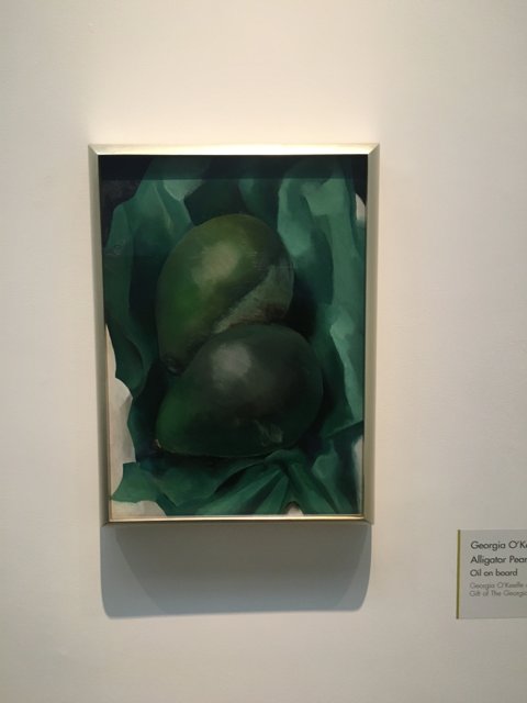 Green Fruits on a Green Cloth