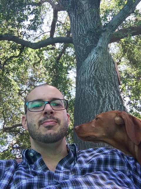 Dave B and his loyal companion enjoying nature