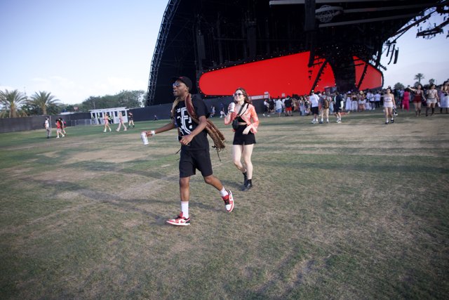 Stride and Vibe: Festival Fashion in Action at Coachella 2024