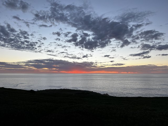 Spectacular Sunset Overlooking the Ocean
