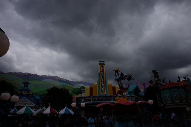 Cloudy Skies over Disneyland